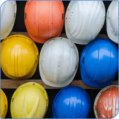 casques de chantier